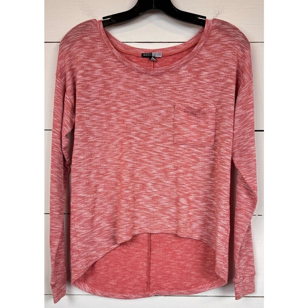 Basic House Long Sleeve Knit Blouse Women's Size Large